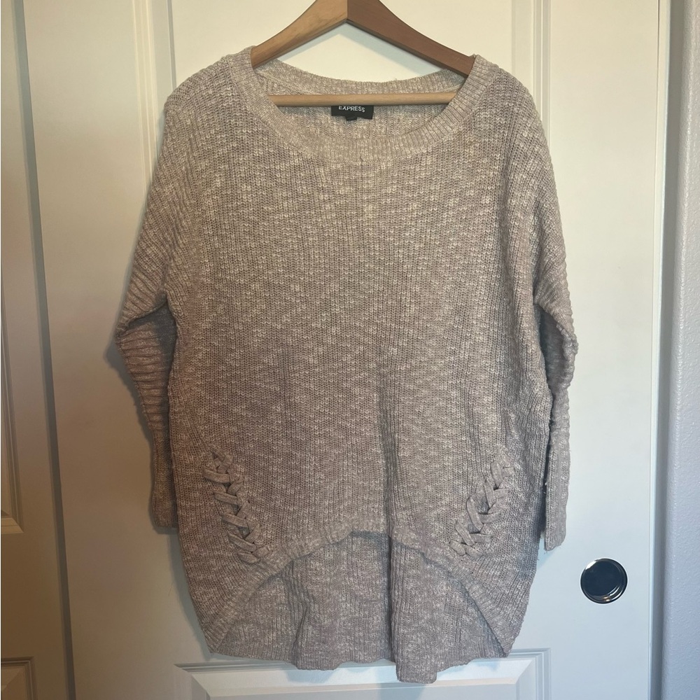 Express Cream Knit Sweater Size M